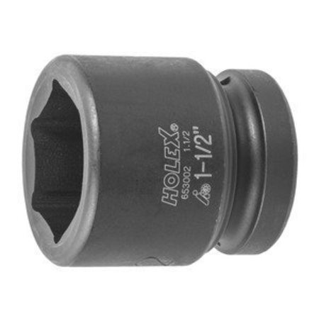 HOLEX Impact Socket, 1 inch Drive, 6 pt, 1-1/2 inch 653002 1.1/2